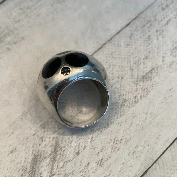 Black Dot  925 Ring - Picture 3 of 8